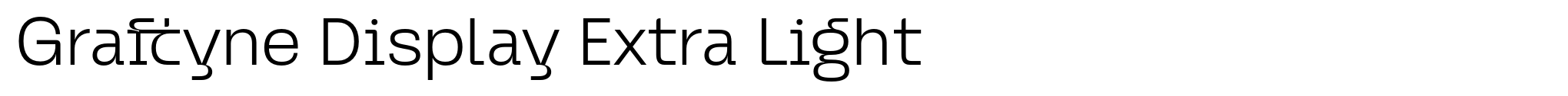 Graftyne Display Extra Light image